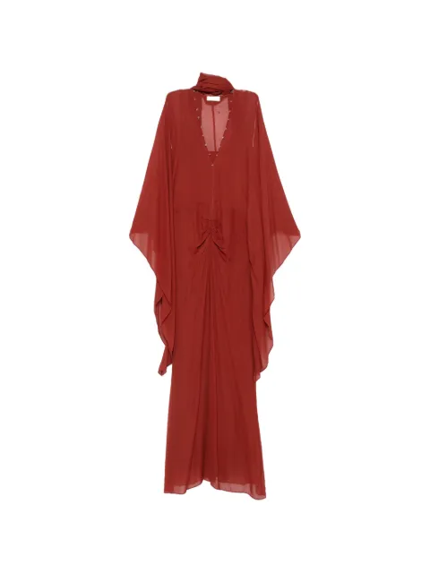 De La Vali Florencia ruched-detail maxi dress