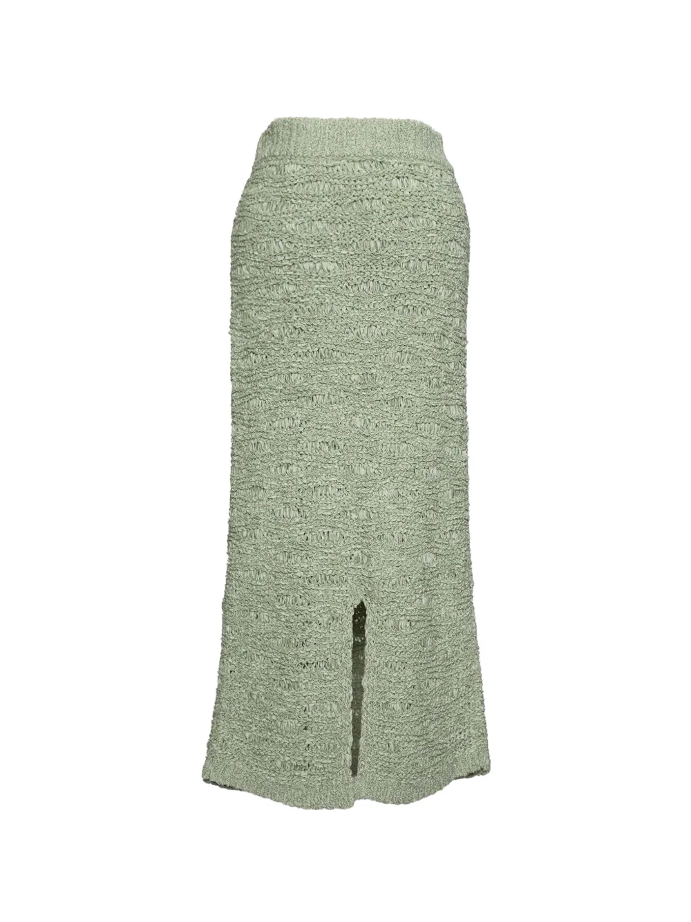 Muller Of Yoshiokubo Gourd tape-yarn midi skirt - Verde