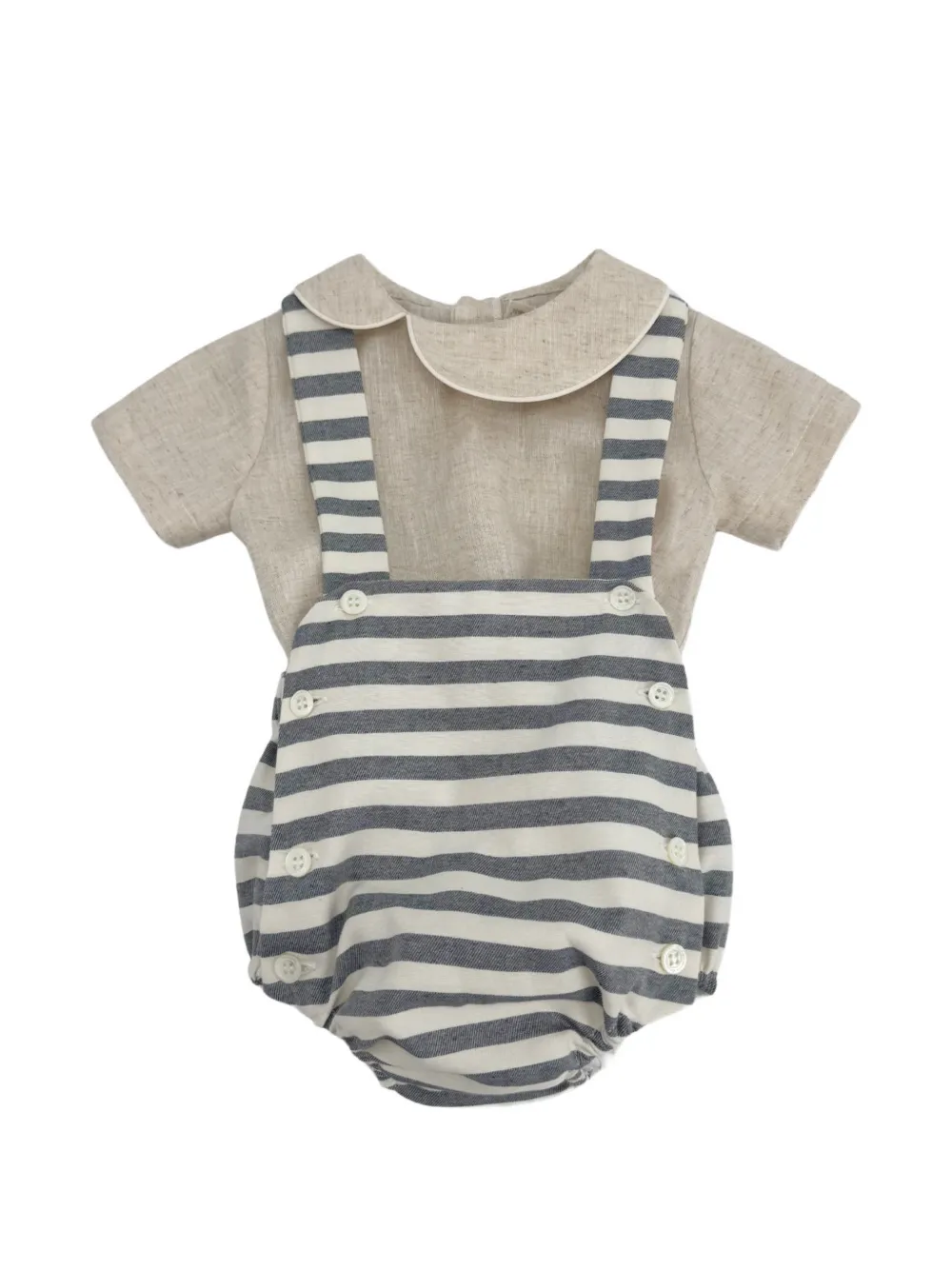 La Stupenderia striped shorts (set of two) - Toni neutri