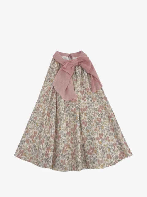 La Stupenderia floral-print bow-detail dress