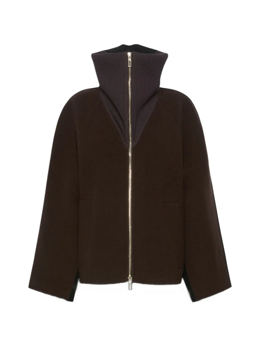 Sportmax high-neck panelled coat