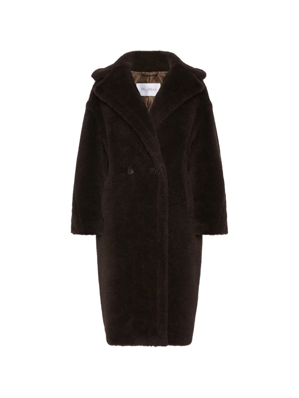 Max Mara Doppelreihiger Teddy-Mantel - Braun