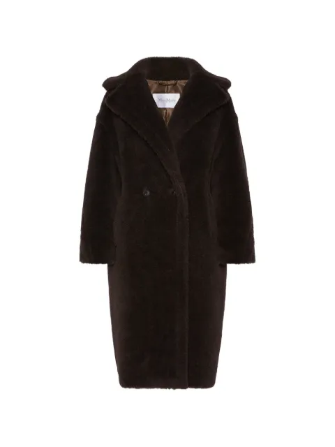 Max Mara dobbeltradet plysset frakke