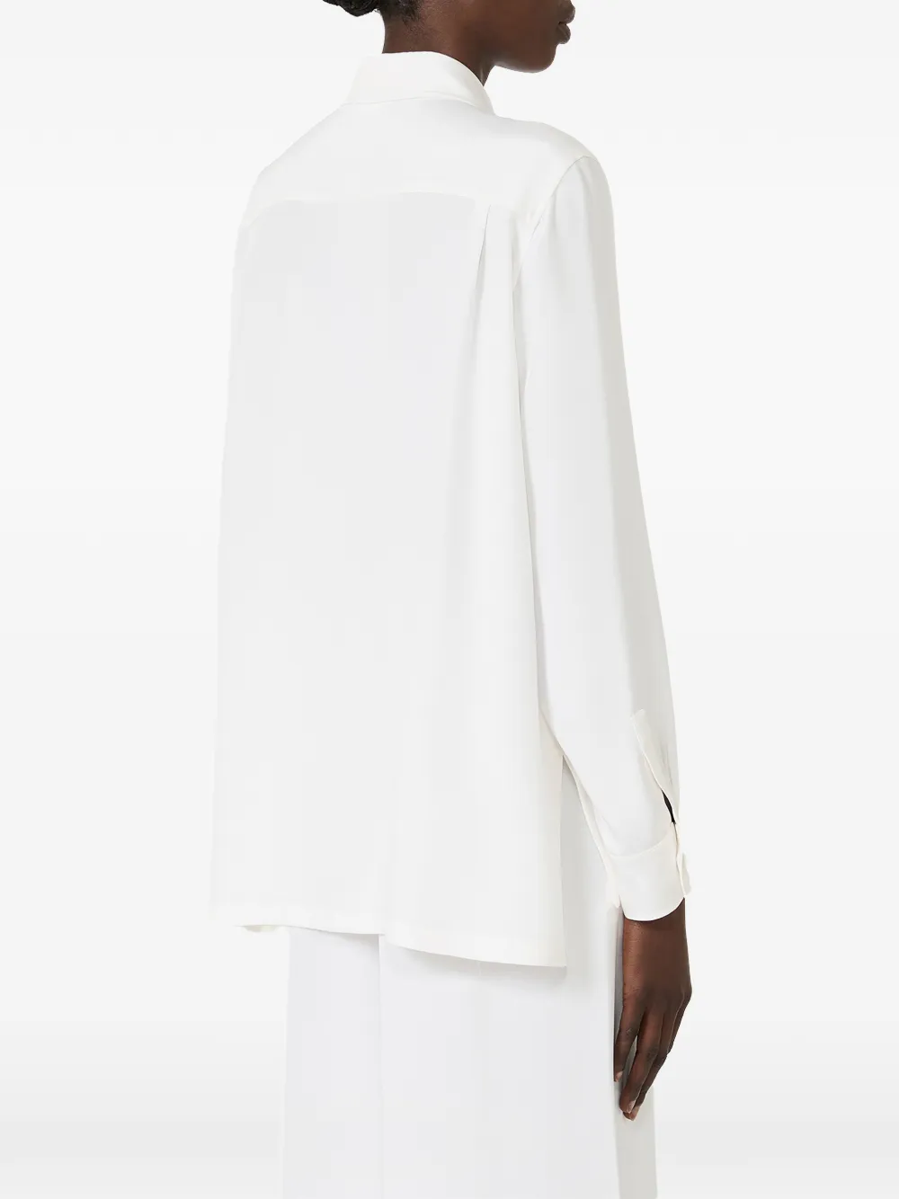 Max Mara Geranio blouse met zijsplit Wit