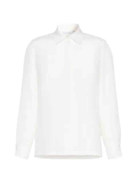 Max Mara concealed-button silk shirt