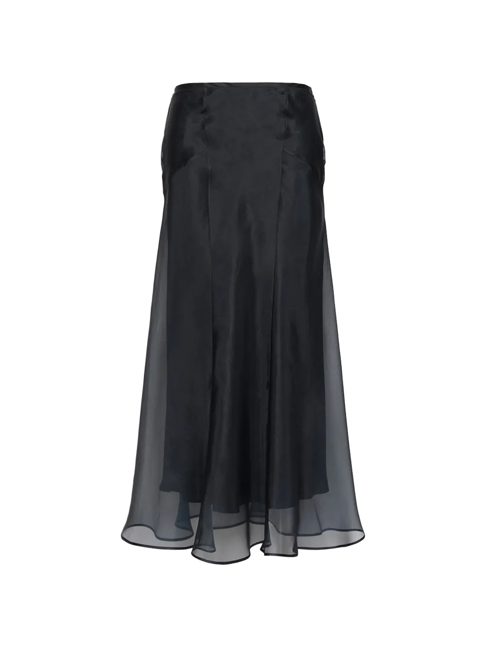 Max Mara Eastrale sheer silk skirt - Black