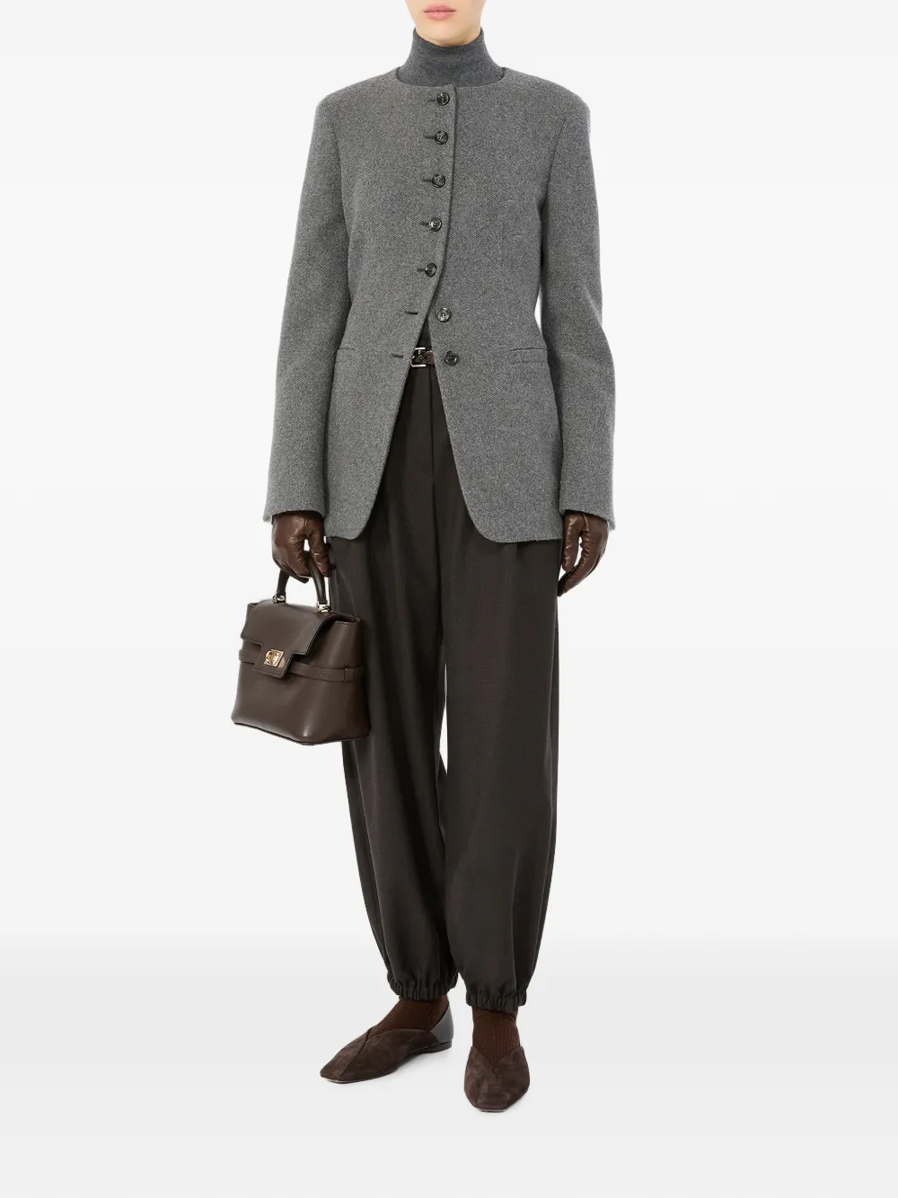 Max Mara T-shirt met lange mouwen Grijs