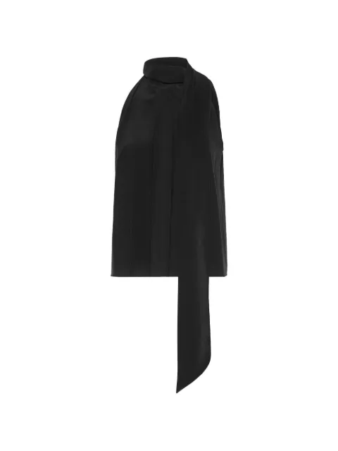 Max Mara top sin mangas con moño en el cuello
