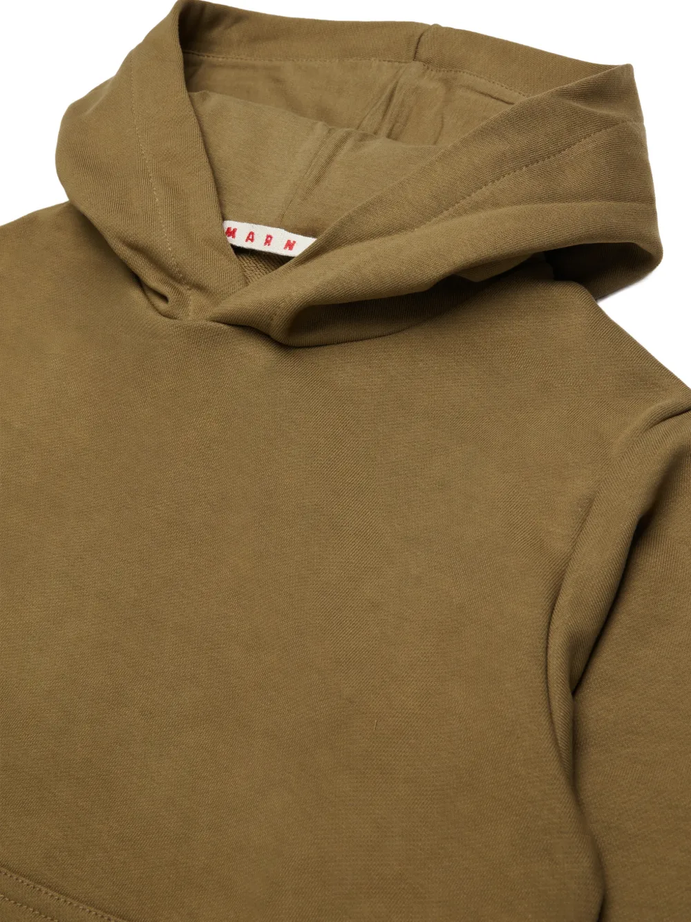 Marni Kids logo-print hoodie Bruin