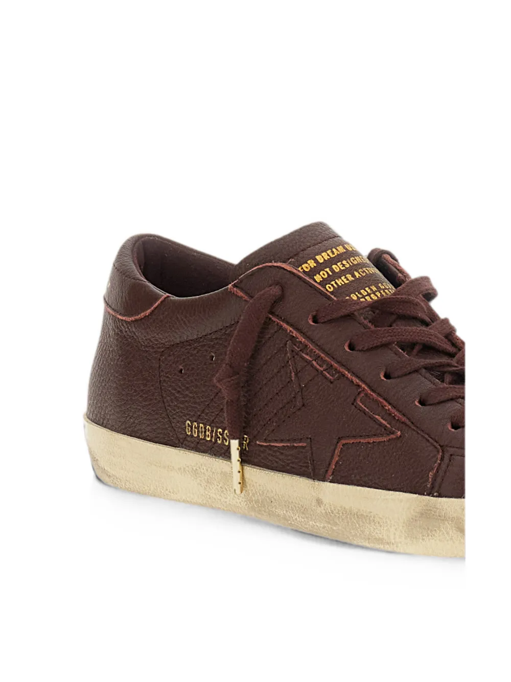 Golden Goose distressed star-patch sneakers Bruin