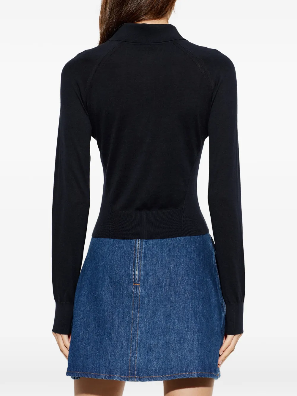Givenchy Katoenen en zijden polotop Blauw