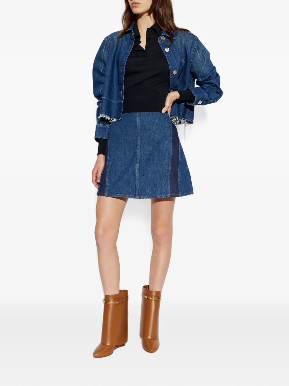 Givenchy Katoenen en zijden polotop Blauw