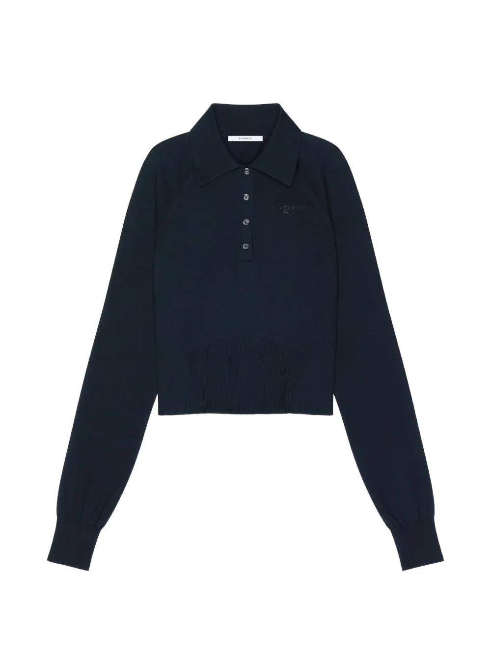 Givenchy Katoenen en zijden polotop Blauw