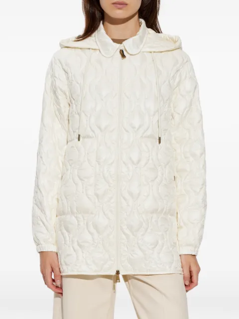 Moncler chamarra Balette con capucha y capitonado geométrico