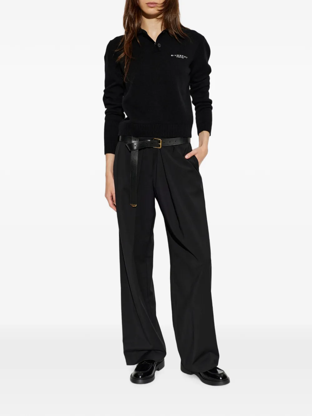 Givenchy Polotop met geborduurd logo Zwart