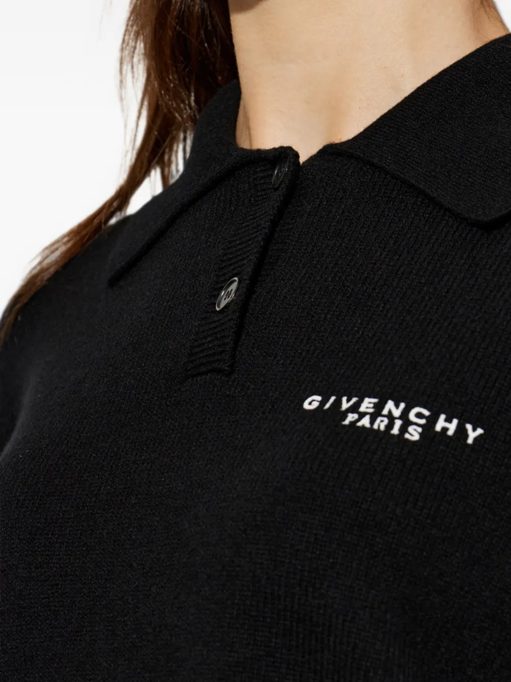 Givenchy Polotop met geborduurd logo Zwart