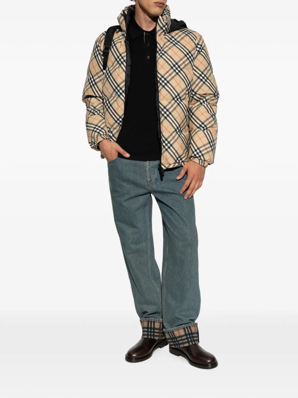 Burberry Snowdon omkeerbaar gewatteerd jack Beige