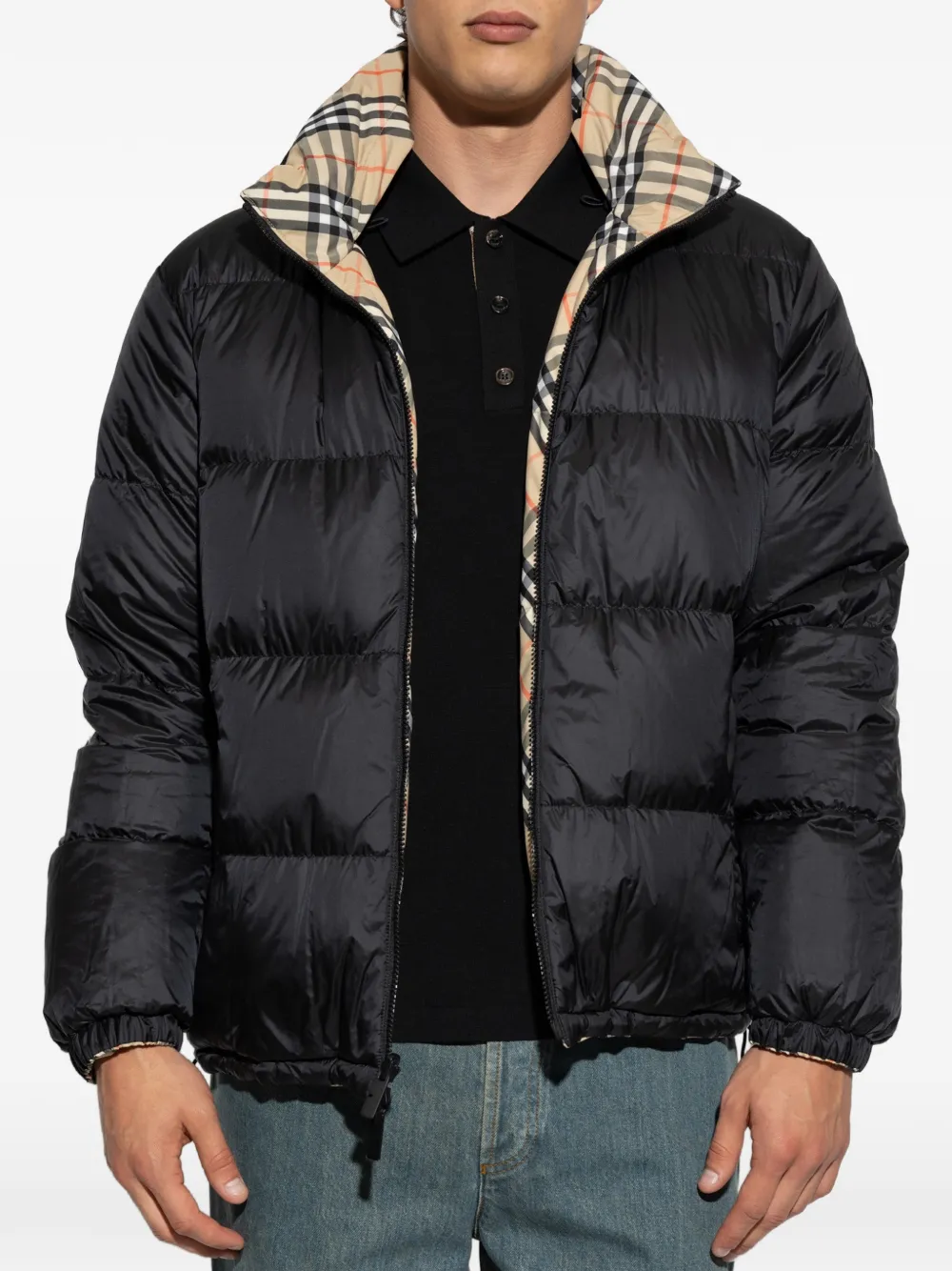 Burberry Snowdon omkeerbaar gewatteerd jack Beige
