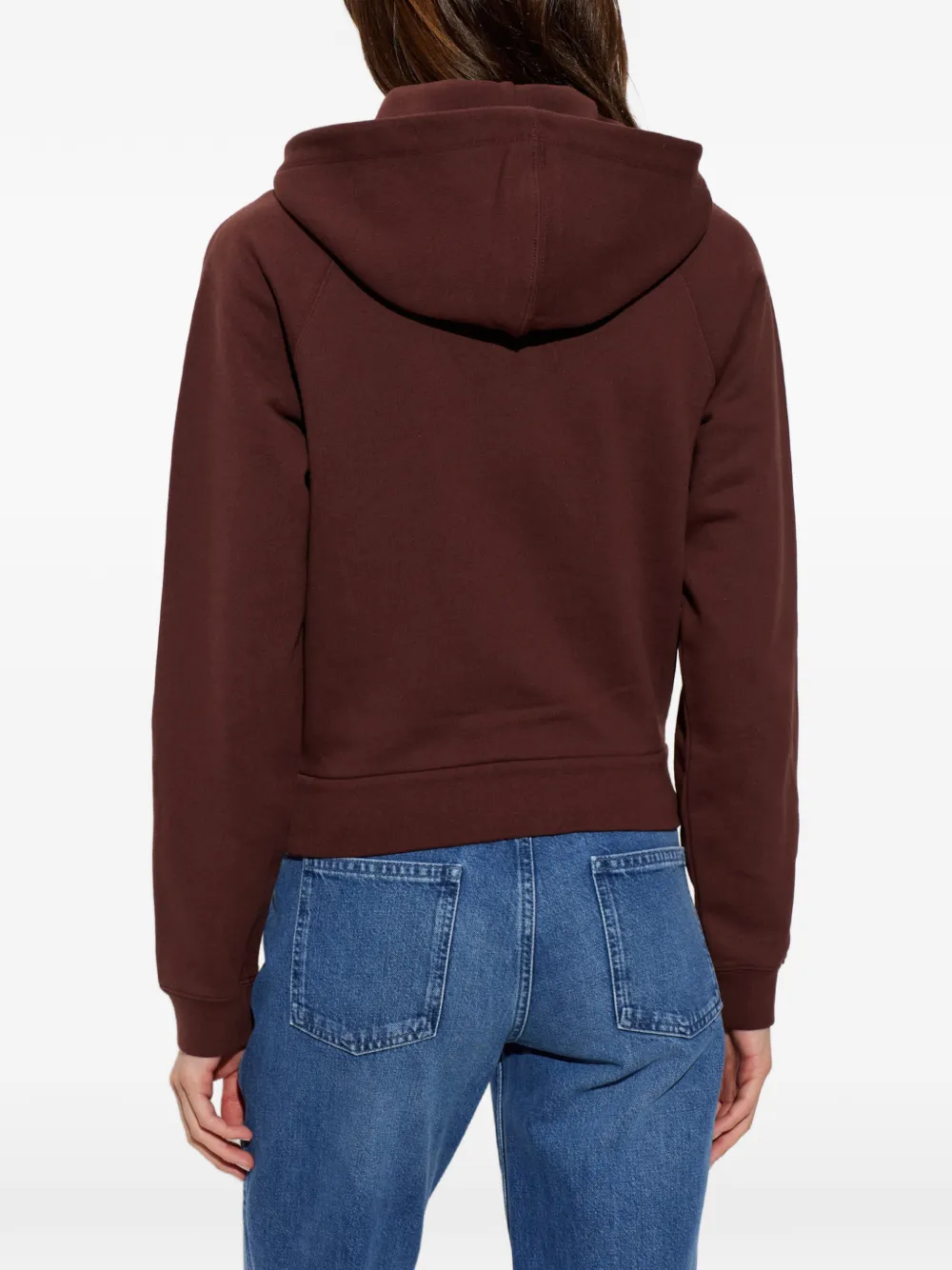 Moncler Hoodie met logopatch Bruin