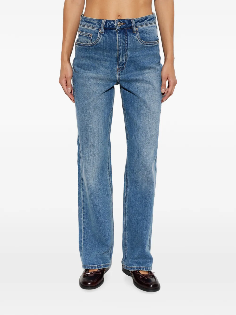 Gestuz Gajade straight jeans Blauw