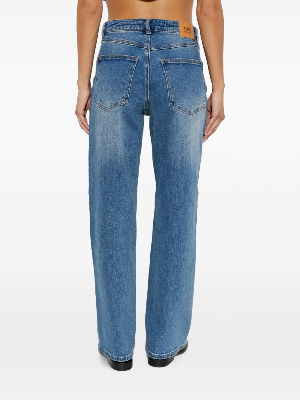 Gestuz Gajade straight jeans Blauw
