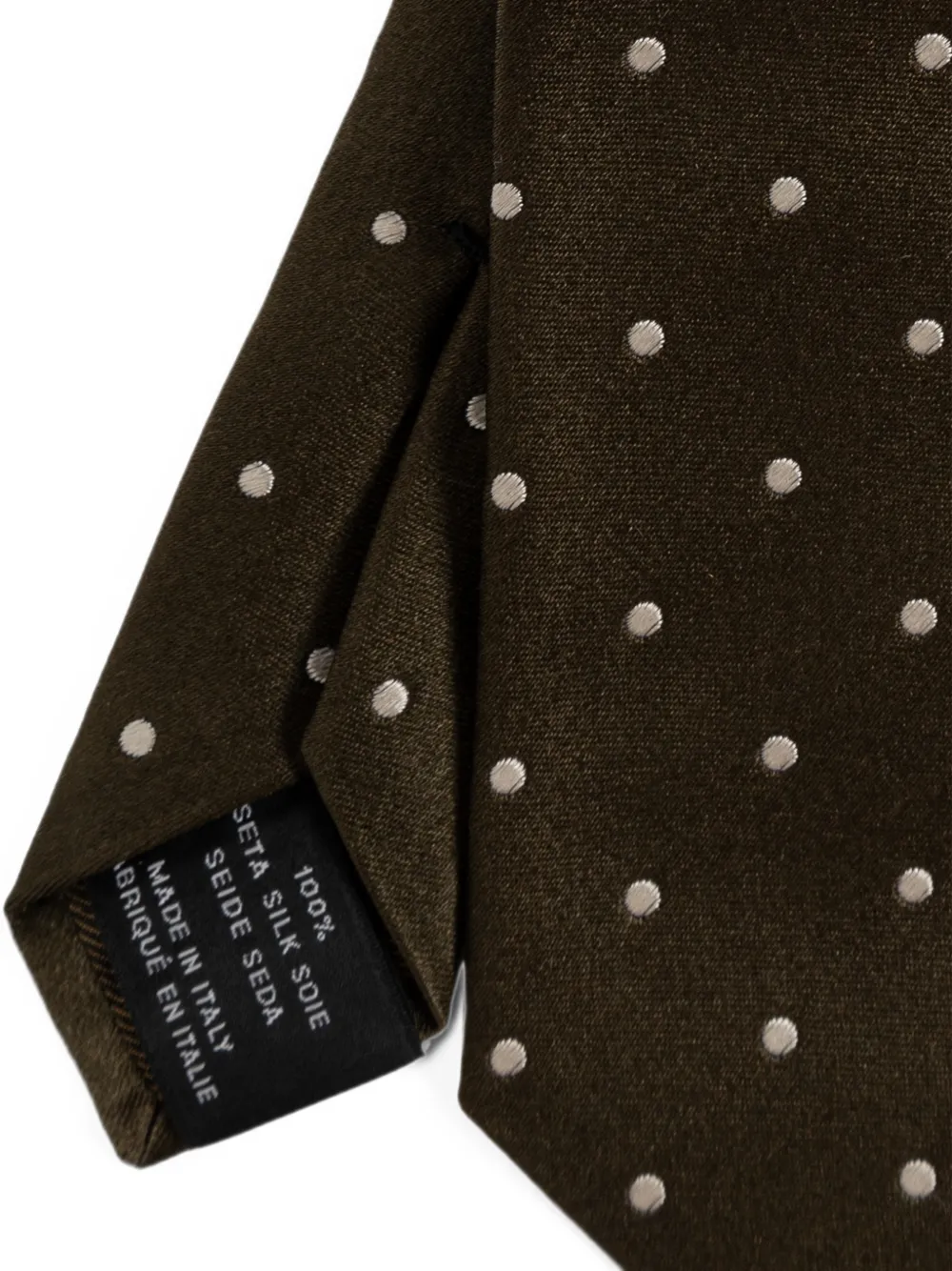 TOM FORD Stropdas met stippen Groen