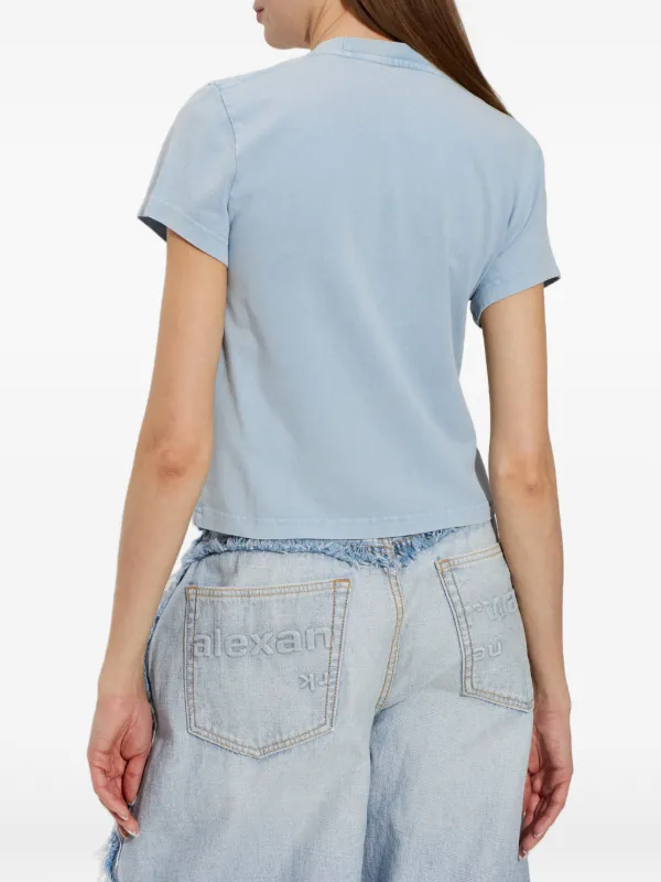 Alexander Wang ロゴ Tシャツ | ブルー | FARFETCH JP