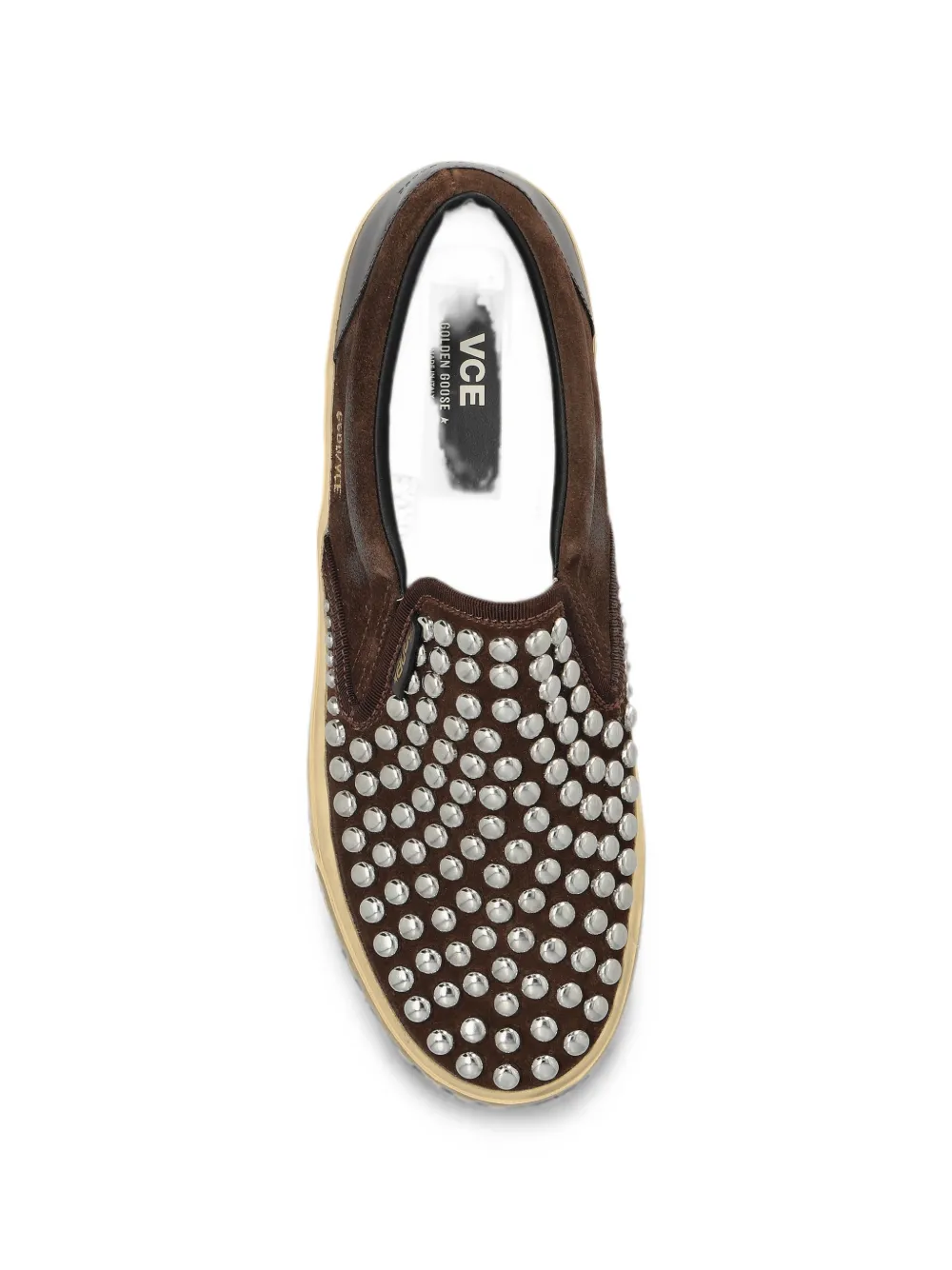 Golden Goose VCE sneakers met studs Bruin