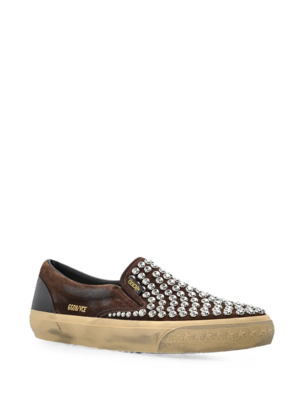 Golden Goose VCE sneakers met studs Bruin