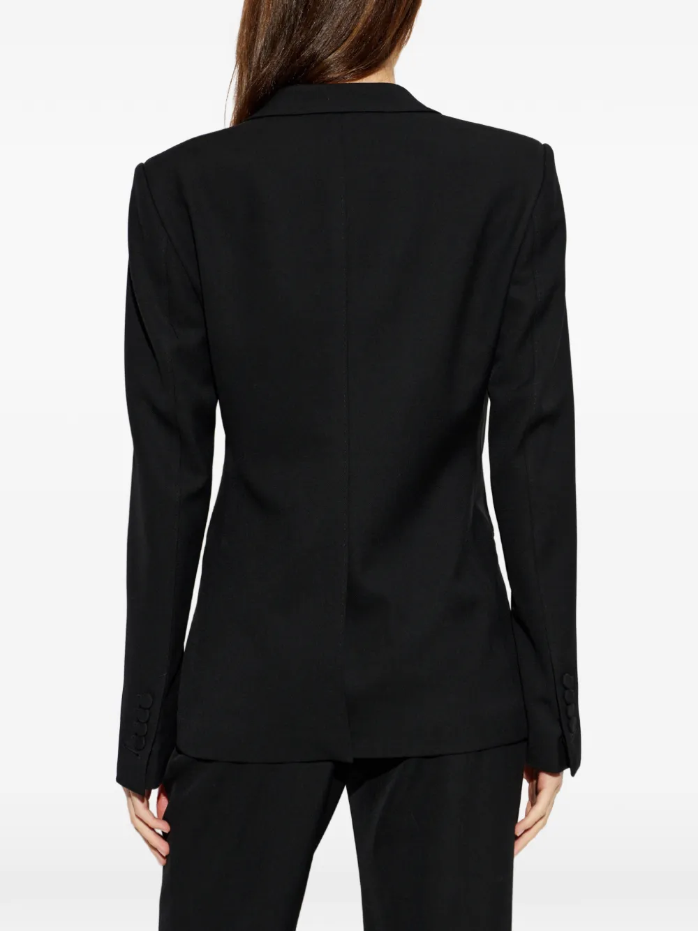 TOM FORD Wollen blazer met puntige revers Zwart