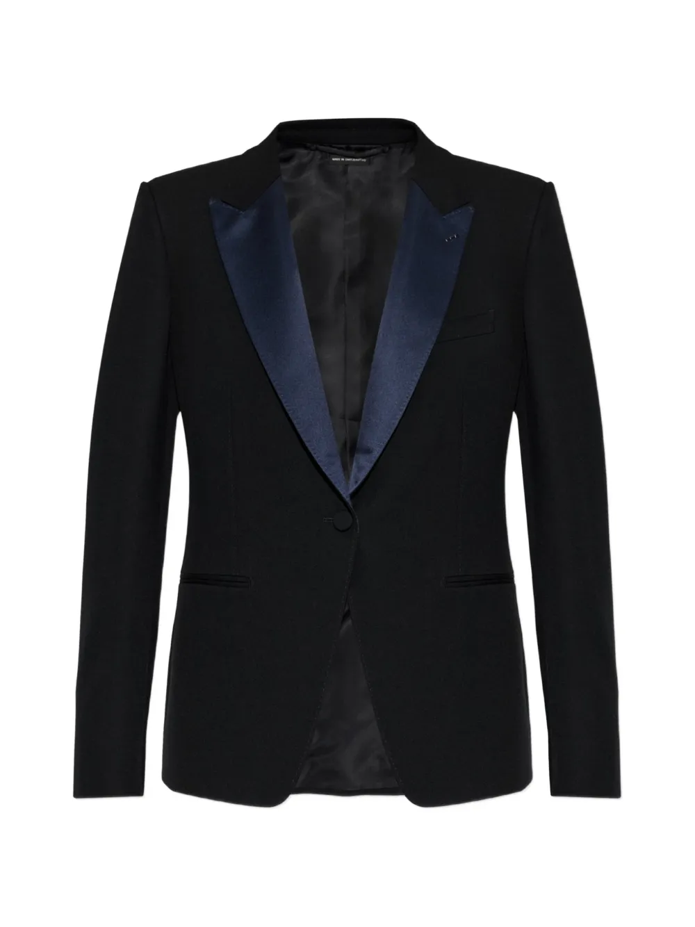 TOM FORD peak-lapel wool blazer - Schwarz