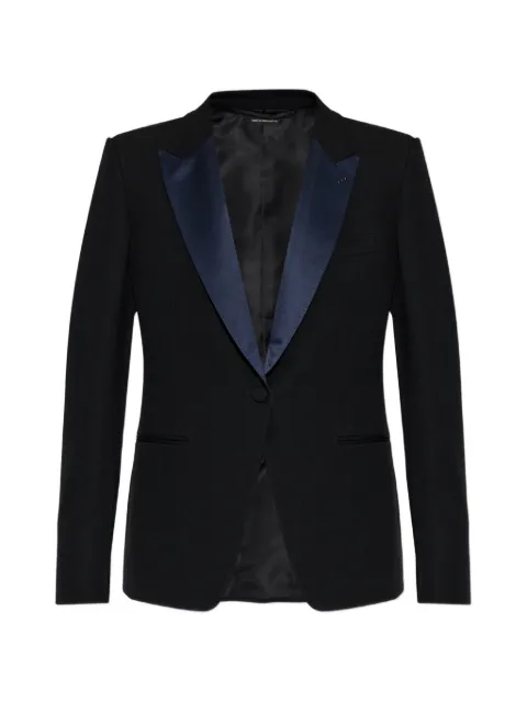 TOM FORD blazer de lana con solapas de pico