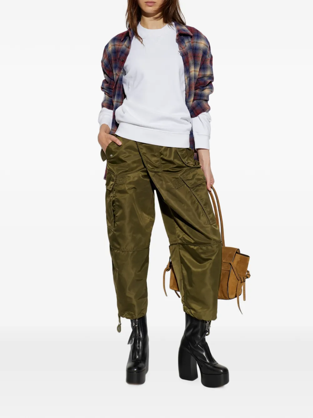 DSQUARED2 Asymmetrische cargo broek Groen