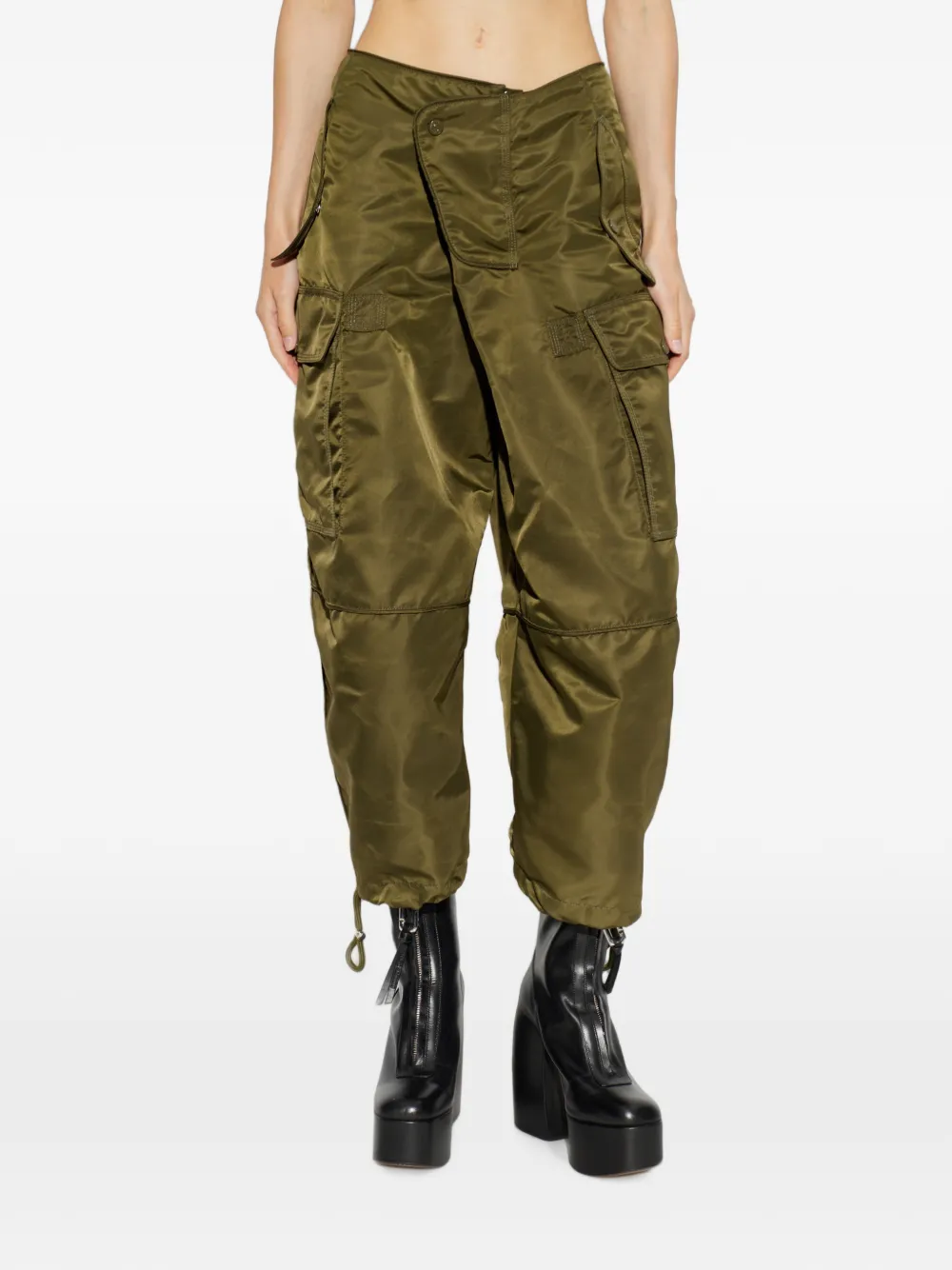 DSQUARED2 Asymmetrische cargo broek Groen