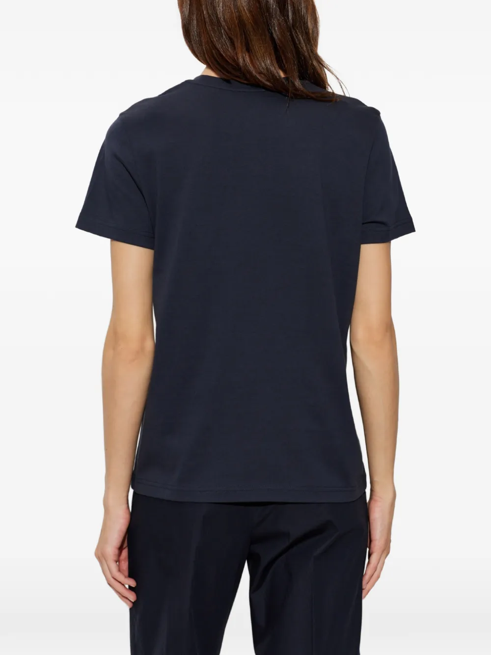 Moncler Drie T-shirts met logo-patch Blauw