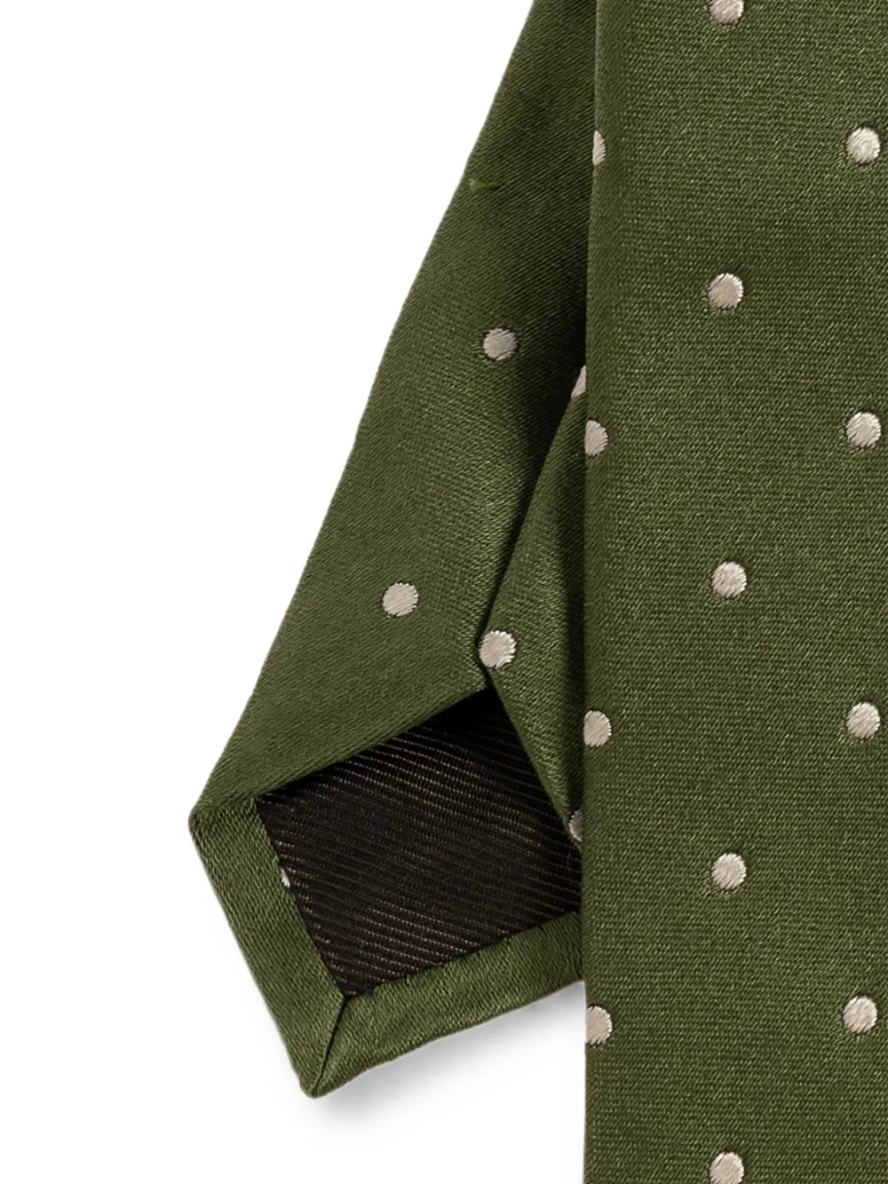 TOM FORD Stropdas met stippen Groen