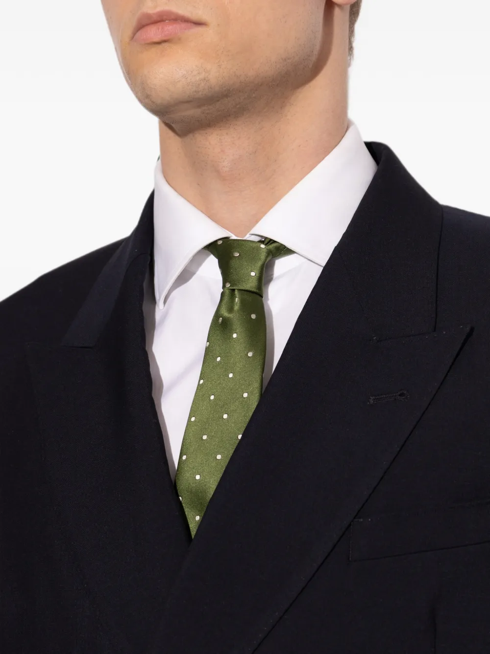 TOM FORD Stropdas met stippen Groen