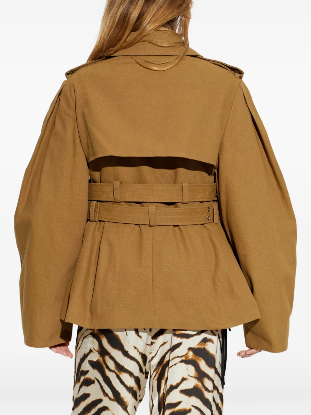 GANNI Jack van beige canvas Bruin