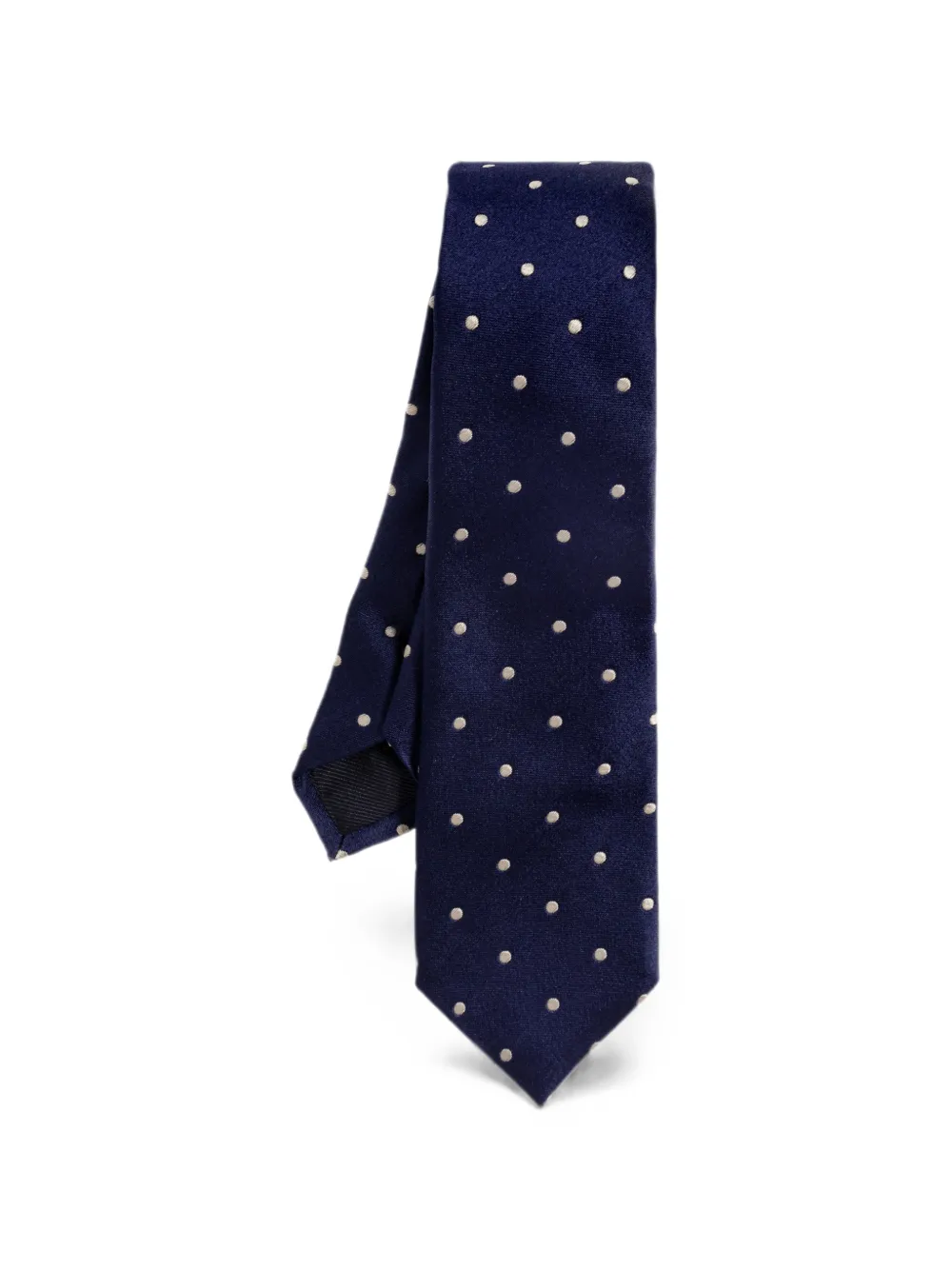 TOM FORD polka-dot silk tie - Blu