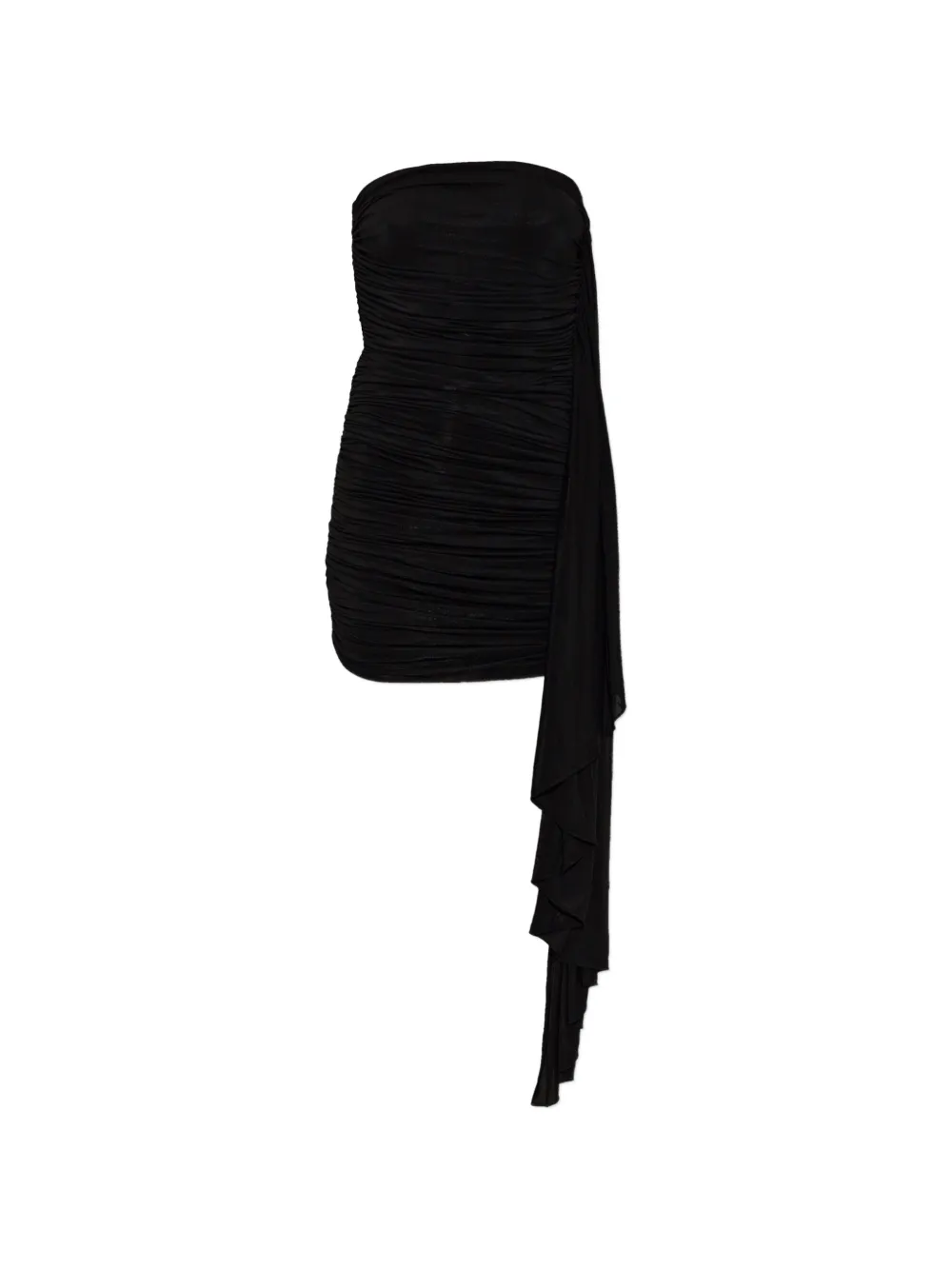 Alexander Wang ruched draped-detail dress - Nero