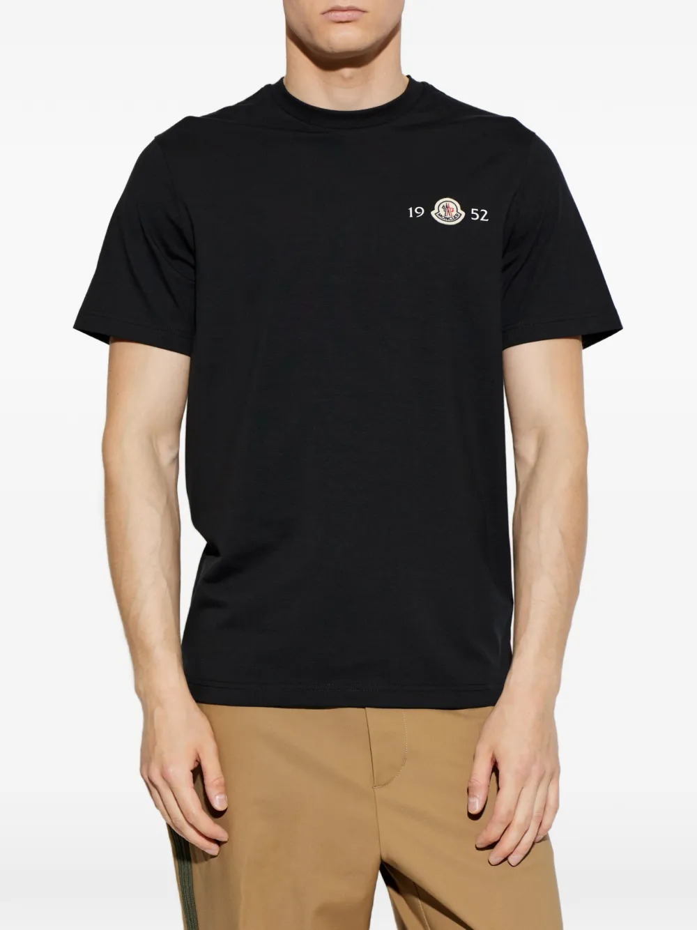 Moncler T-shirt met logopatch Zwart