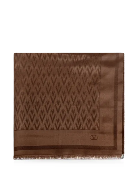 Valentino Garavani fular con VLogo en jacquard