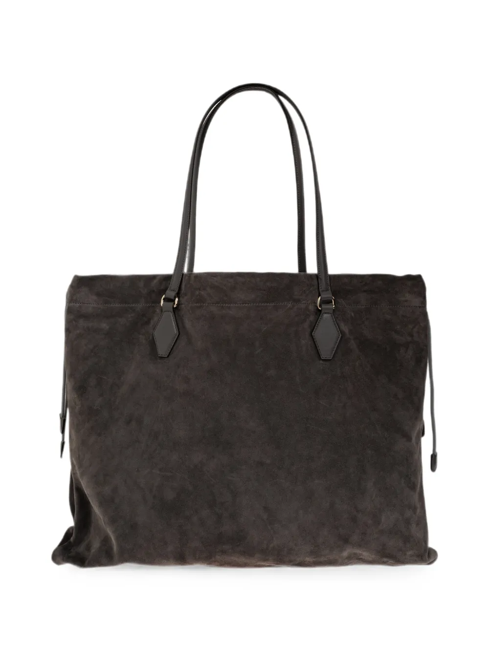 Jimmy Choo Suède shopper met trekkoord Grijs