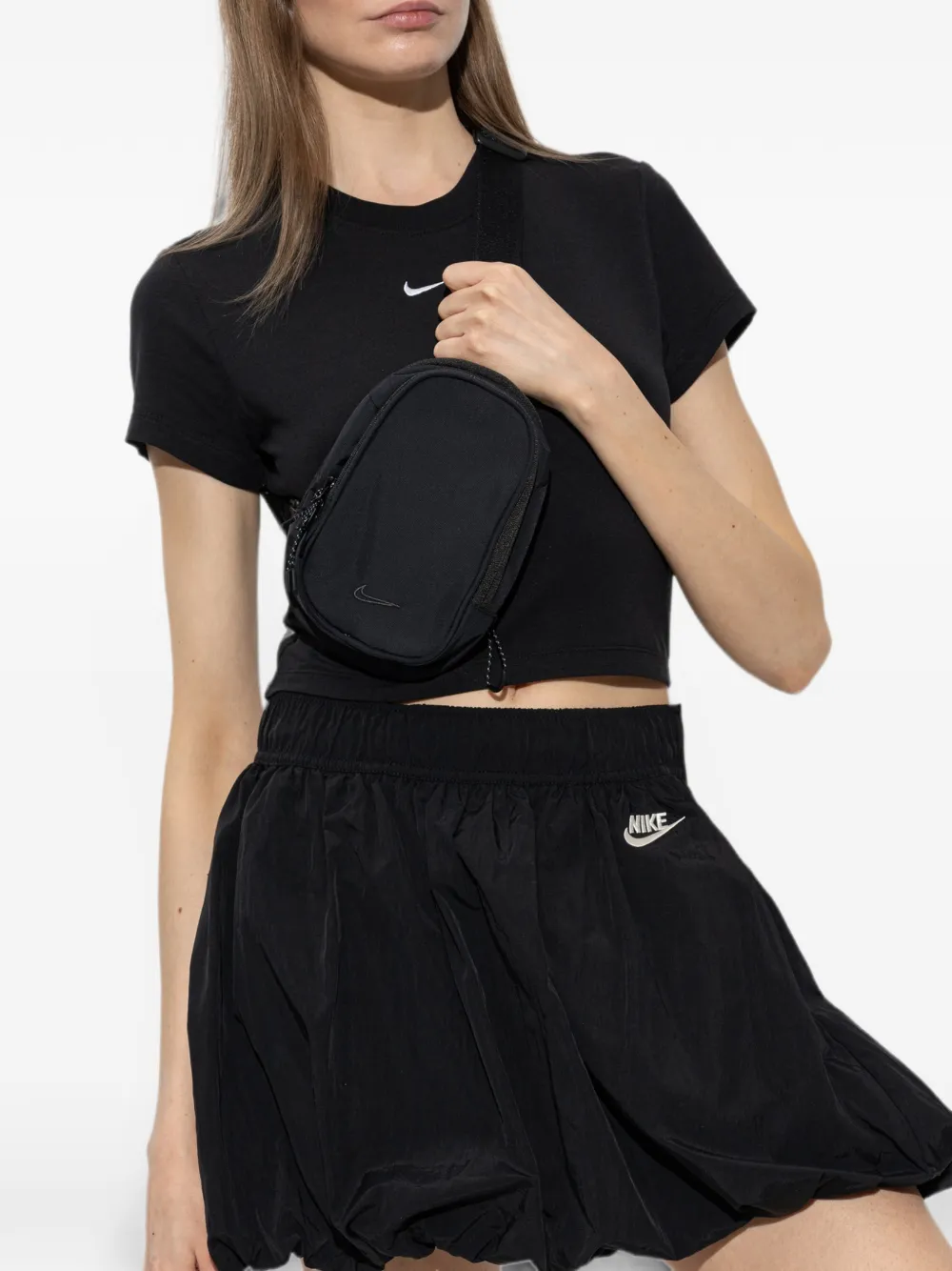Nike Commute logo-embroidered belt bag Zwart