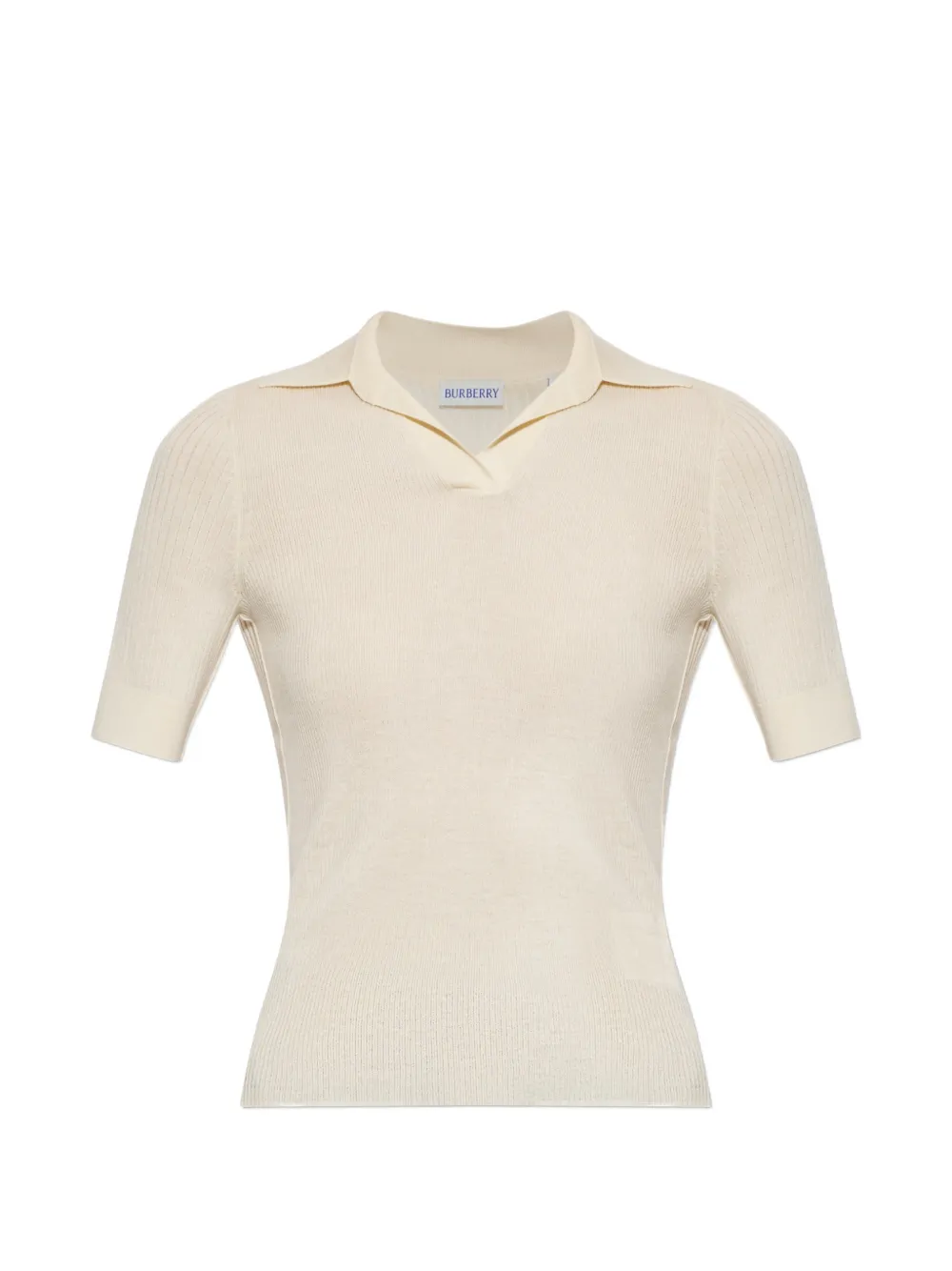 Burberry ribbed-knit cashmere top - Nude