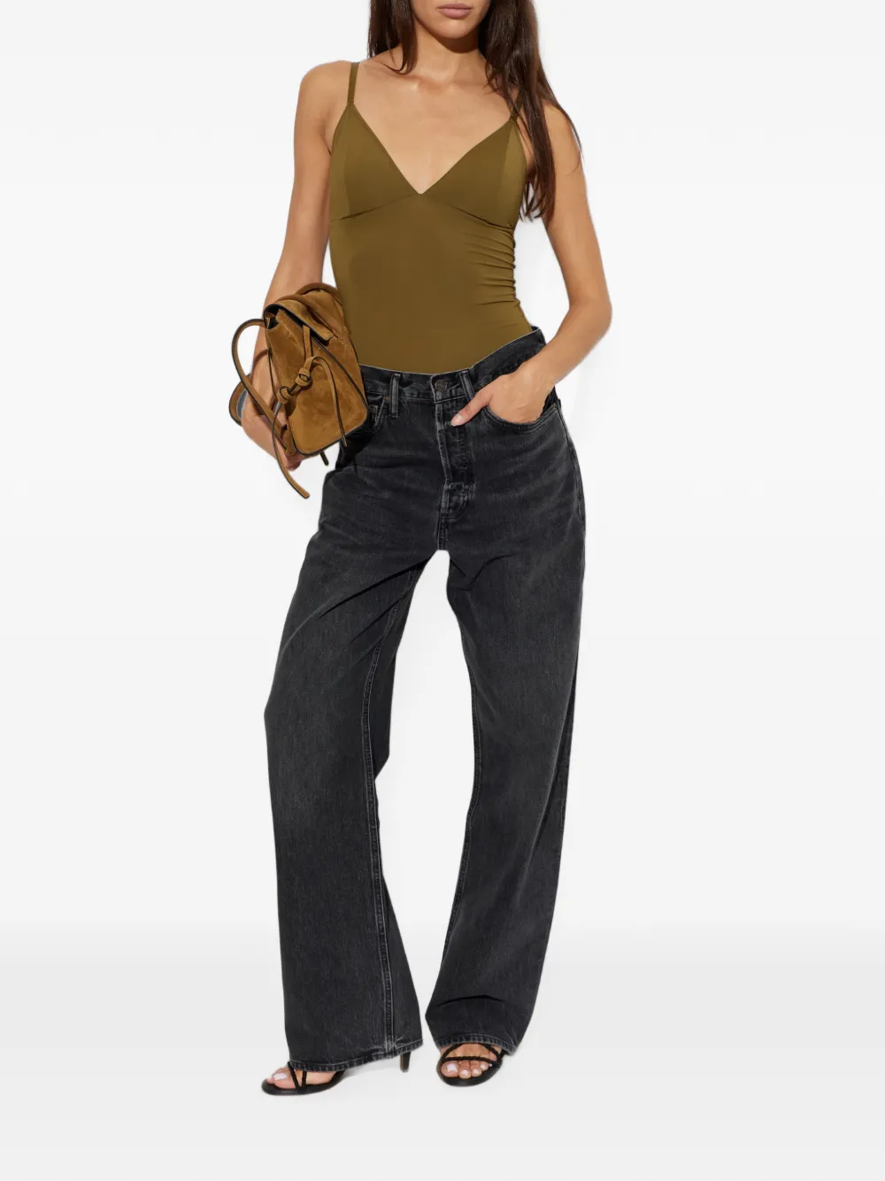 AGOLDE High-waist jeans Zwart