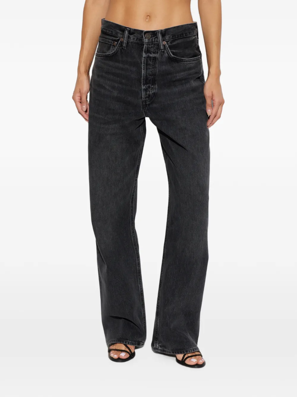 AGOLDE High-waist jeans Zwart