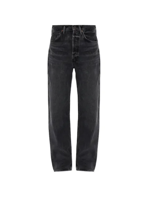AGOLDE faded-effect wide-leg jeans