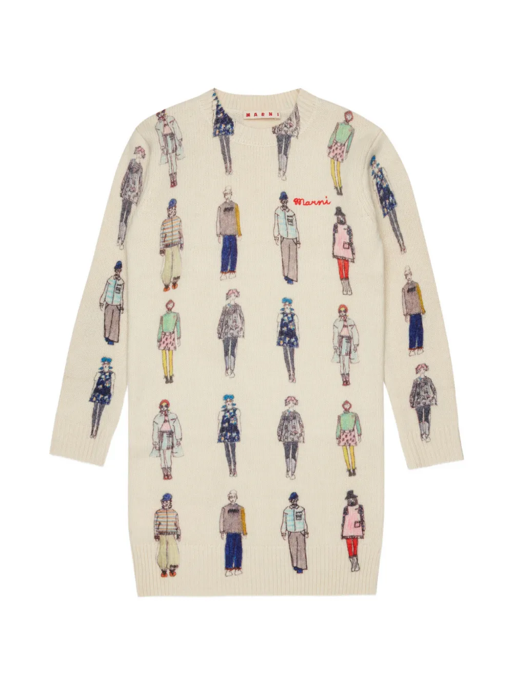 Marni Kids Abito con stampa - Toni neutri