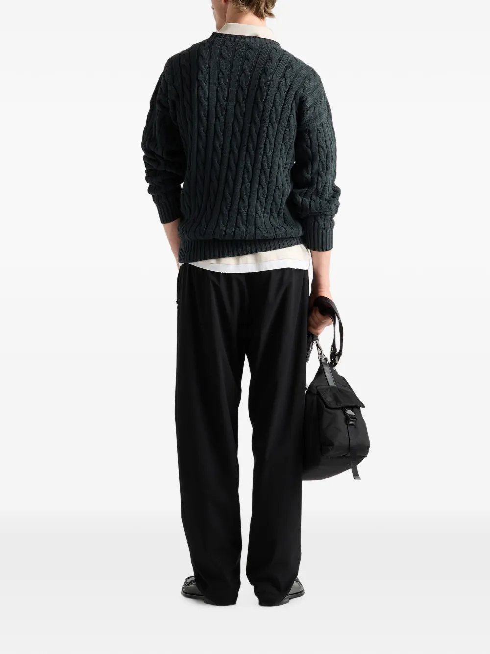 Prada Re-nylon broek Zwart